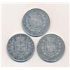 Image 2 : ITALY 1875-1877 KM# 8.4 A 3 Coin Lot of 5 Lire in Very Fine 75.0 grams of Silver
