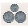 Image 1 : MEXICO 1843-1861 A 3 Coin Lot from Guanajuato Mint
