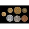 Image 2 : MONACO 1837-1950 A 7 Coin Starter Set Fine+-UNC