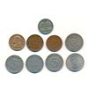 Image 2 : PANAMA 1916-1953 A 9 COIN TYPE SET OF MINOR PIECES