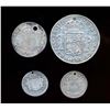 Image 2 : PERU A Quartet of Holey Coins 1782-1794 39.0 grams of Silver