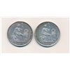 Image 2 : PERU 1871-1874 KM# 196.3 A Second 2 Coin Lot of Un Sol Crowns VF-EF