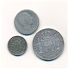 Image 2 : PHILIPPINES 1883-1885 3 Silver Coins, 50c, 20c, and 10c.