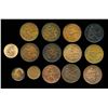 Image 2 : PHILIPPINES 1903-1960 A 14 Piece Type Set of Mixed Copper VG-UNC
