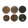 Image 2 : PORTUGAL 1699-1735 A 6 Coin Ten Reis Starter Set