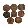 Image 2 : PORTUGAL 1785-1799 A Mixed 5 & 10 Reis Group of 8 Copper Coins