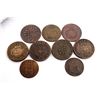 Image 2 : PORTUGAL 1813-1837 A 9 Coin Mix of 5-10-40 Reis Copper coins