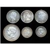 Image 1 : PORTUGAL 1890-1908 A 6 Piece Lot of Mixed Silver Denominations VG+-VF
