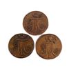Image 2 : RUSSIA A Lot of 3 Coins 2 Kopeks in Very Good-Fine