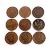 Image 1 : RUSSIA 1813-1826 C# 118 & C# 139.1 2 Kopeks Various Mints VG-VF 9 Pieces