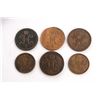 Image 2 : RUSSIA 1840-1853 A 6 Piece Group of 2 Kopeks Fine-Very Fine