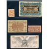 Image 1 : Russia Civil War Period 1918-20 Lot of 9 Coupons, Notes, Etc.