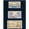 Image 1 : Saint-Pierre-et-Miquelon Three Banknotes 5 - 10 - 20 Francs