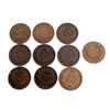 Image 1 : SARAWAK 1863-1884 KM# 3 & 6 A 10 Piece Cent Collection .