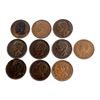 Image 2 : SARAWAK 1863-1884 KM# 3 & 6 A 10 Piece Cent Collection .