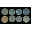 Image 2 : SPAIN 1814-1820 A 8 Piece Lot of 4 Maravedis Fine-Very Fine