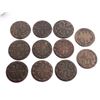 Image 1 : SPAIN 1824-1834 11 Piece lot of 8 Maravedis Copper coins Aquaduct and J mints.