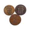 Image 1 : SPAIN Catalonia 1813-1844 3 Pieces Provincial Coins in Copper