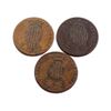 Image 2 : SPAIN Catalonia 1813-1844 3 Pieces Provincial Coins in Copper