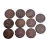 Image 1 : SPAIN 1835-1850 A 11 Piece Lot of ISABELLA 8 Maravedis from the J mint