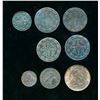 Image 2 : SPAIN 1830-1870 A Mix of 8 Minor Copper Coins