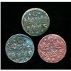 Image 2 : SWEDEN 1634-1635 KM# 152 A 3 Coin Lot of 1/4 Ores Fine-Very Fine.