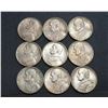 Image 2 : Vatican - Complete Set Silver 10 Lire 1929 - 1937 9 Coins Including 1933/34 Double date