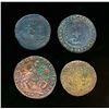 Image 2 : LOW COUNTRIES 1625-1672 4 Coins Spanish Netherlands Anvers Tokens VG-VF