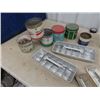 Image 3 : Tobacco Tins, Retro Ice Tongs, Enamelware, Honey Tin, Harmonica, Shaving Items Plus~