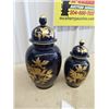 Image 2 : 2 JL Mencu Ech Kolbolt Urns- 1 is 12" & 1 Is 16"