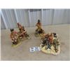 Image 1 : 4 Nature Craft England Figurines, 1- Calamity, 1- Bowlers, 1 Canine Chorus, & Aristocrats