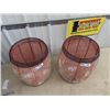 Image 2 : Metal Decorative Planters 19"H 12" Rd