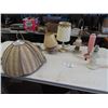 Image 1 : Swag Lamp, & Various Lamps