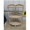 Image 1 : Wicker Corner Shelf 32" H Up to 19"W