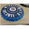 Image 1 : Metal Wpg Jets Sign 16" Rd
