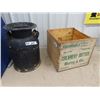 Image 1 : Wooden Butter Box & Cream Can