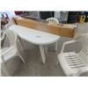 Image 2 : Patio Table & 4 Chairs & Umbrella