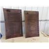 Image 3 : 2 Vintage Auto Engine Hood Panels