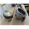 Image 2 : 2 Sets Vintage Auto Headlights & Bar