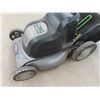 Image 2 : (SJ) Earthworks 24 Volt Cordless Lawnmower 3 In 1 w Bagger & Charger