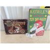 Image 1 : Motorycle & Kringles Metal Signs 1) 10" X 14" & 1) 10" X 16"