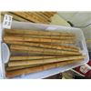 Image 3 : Approx 24 Matching Wood Spingles- 36" L & 1.5"Rd