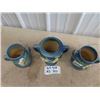 Image 2 : 3 Roseville Vases, Some Chips- repaired