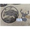 Image 2 : Metal Displays 15" Rd, FIsh, Elk & Deer