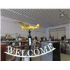 Image 2 : Welcome Plane Yard Display- 65"H. Welcome portion is 25" W all Metal