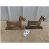 Image 2 : 2 Cast Scotty Dogs Boot Scrapers