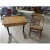 Image 1 : School Desk & Wooden Office Chair