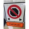 Image 2 : 2 Traffic Signs - No Stopping Street Work- No Parking Box Metal 18" X 24"