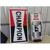Image 1 : Champion 2 Sided - Plastic 21" x 41", Castrol Adv on A Creeper