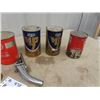 Image 2 : 6 Oil Quart Cans - ESSO, COOP, & Oil Squirt Can
